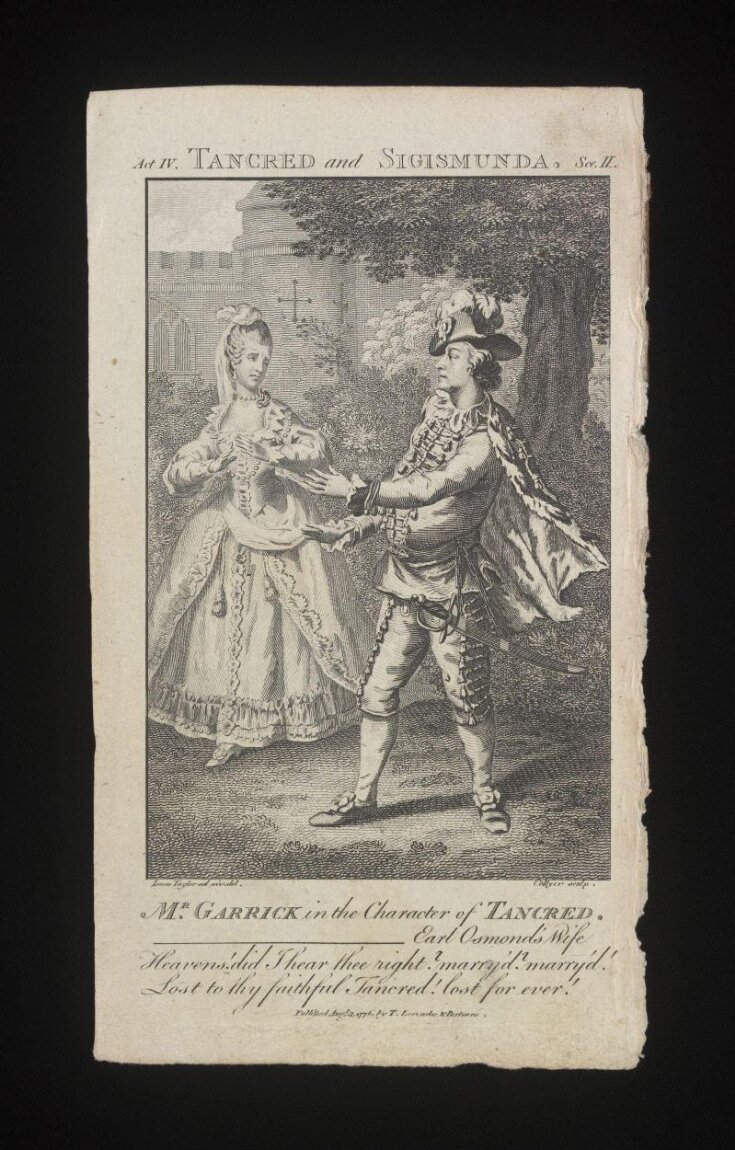 Act IV. Tancred and Sigismunda, Sc II./Mr Garrick in the character of Tancred image