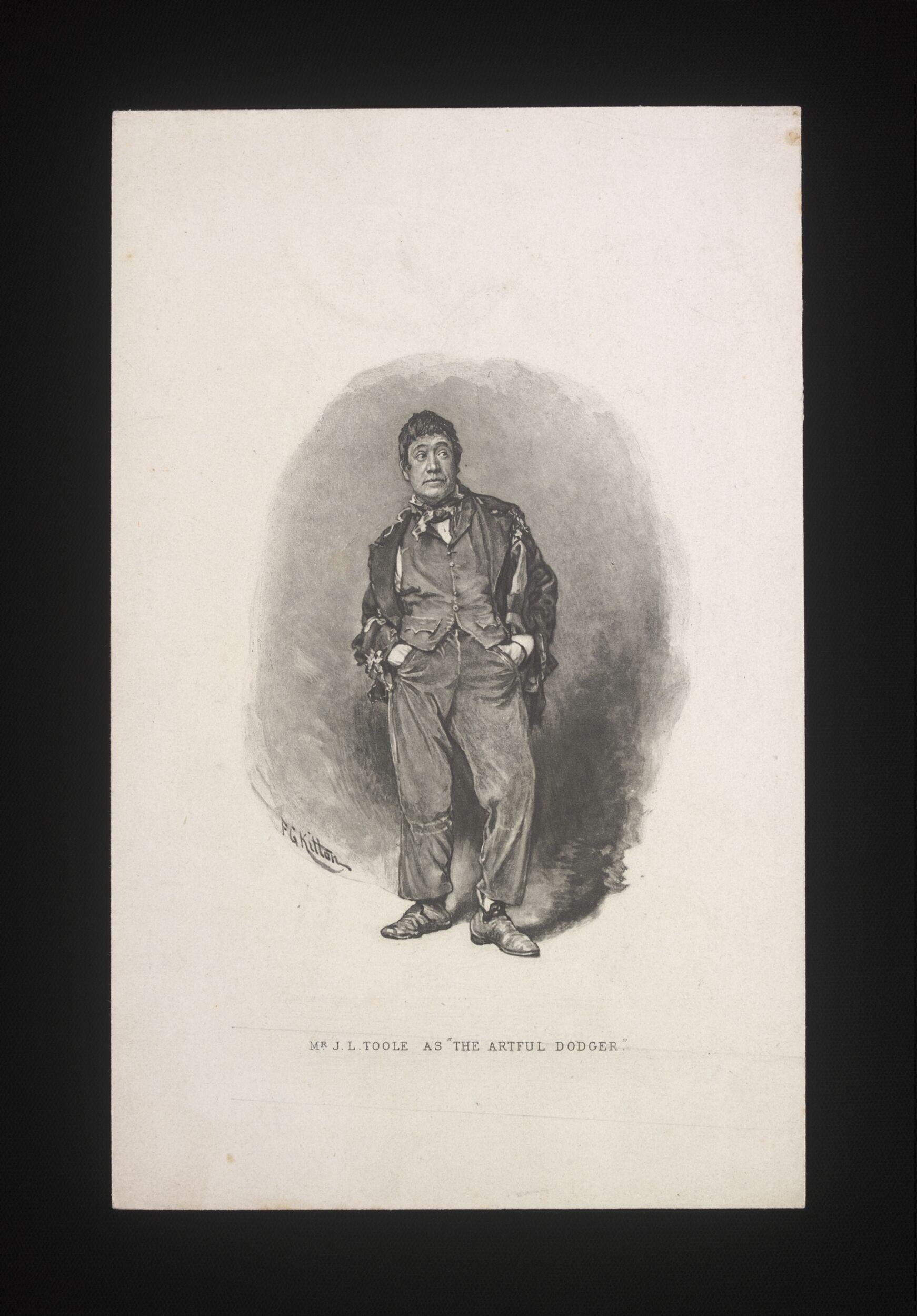 Mr. J.L.Toole as "The Artful Dodger"
