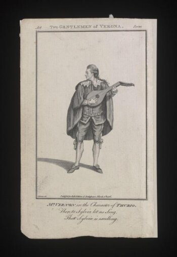 Two Gentleman of Verona/Mr. Vernon in the Character of Thurio