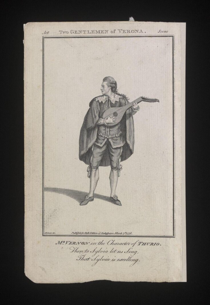 Two Gentleman of Verona/Mr. Vernon in the Character of Thurio image