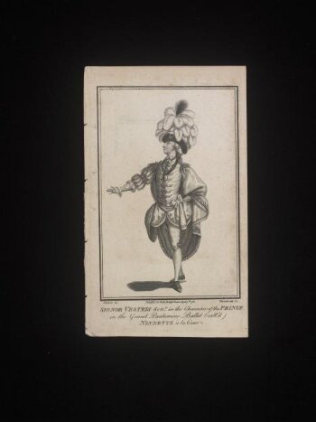 Signor Vestris Senr. in the character of the Prince in the Grand Pantomime Ballet (call'd) Ninnette à la Cour