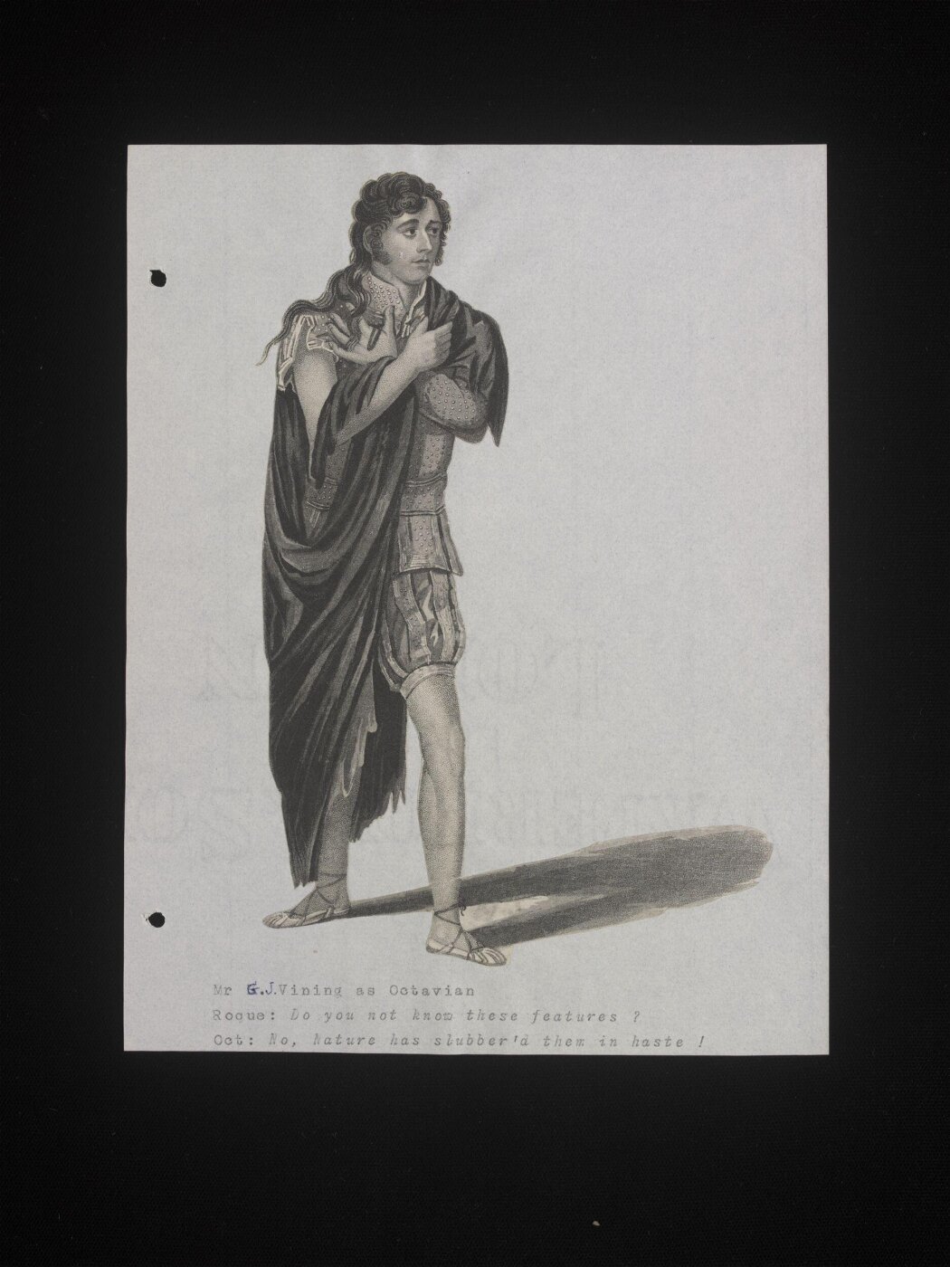 unknown, Mr. G. J. Vining as Octavian