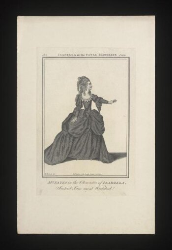 Mrs Yates in the character of Isabella