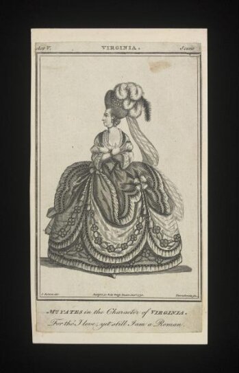 Mrs Yates in the character of Virginia