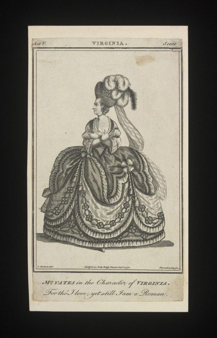 Mrs Yates in the character of Virginia image