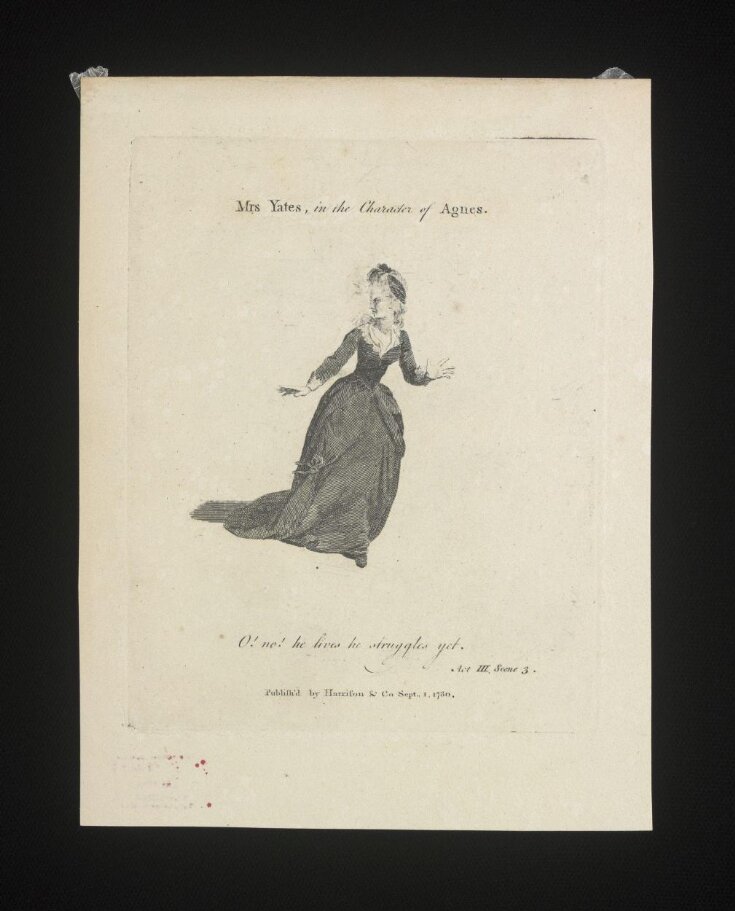 Mrs Yates in the character of Agnes image