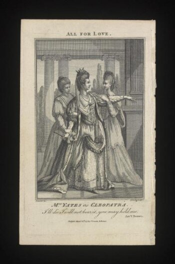 Mrs Yates in the character of Cleopatra