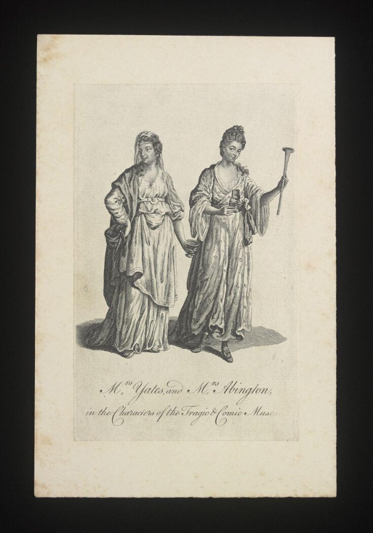 Mrs Yates and Mrs Abington in the characters of the Tragic and Comic Muse top image