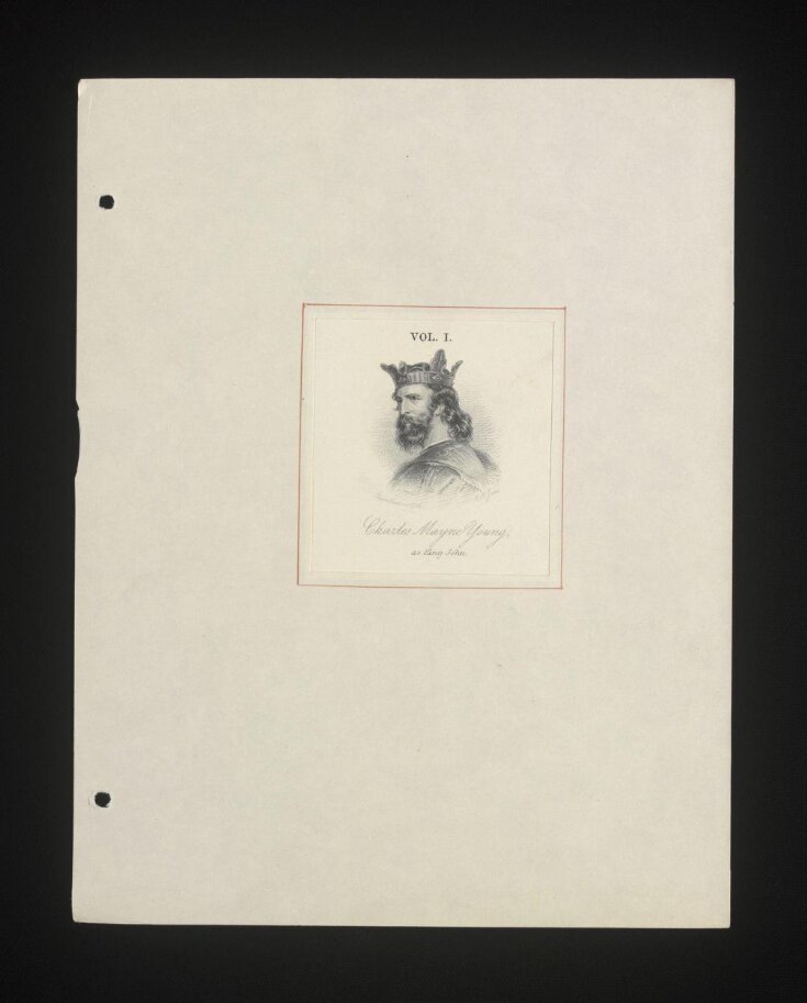 Charles Mayne Young as King John unknown unknown V&A Explore The