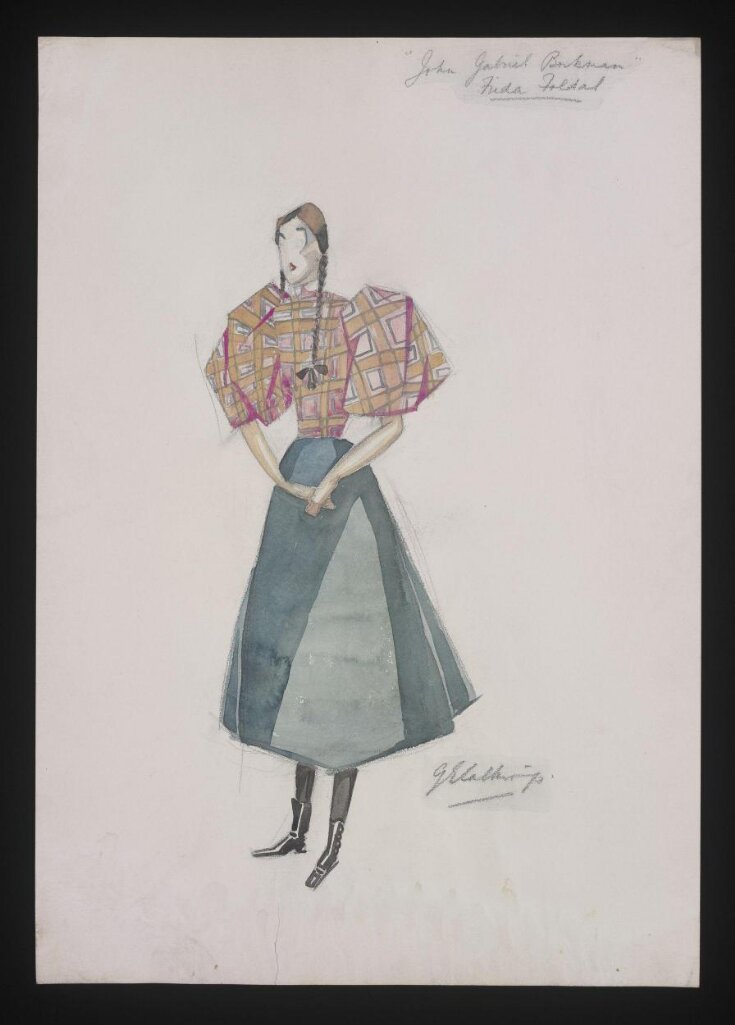 Gladys Calthrop costume design for John Gabriel Borkman top image