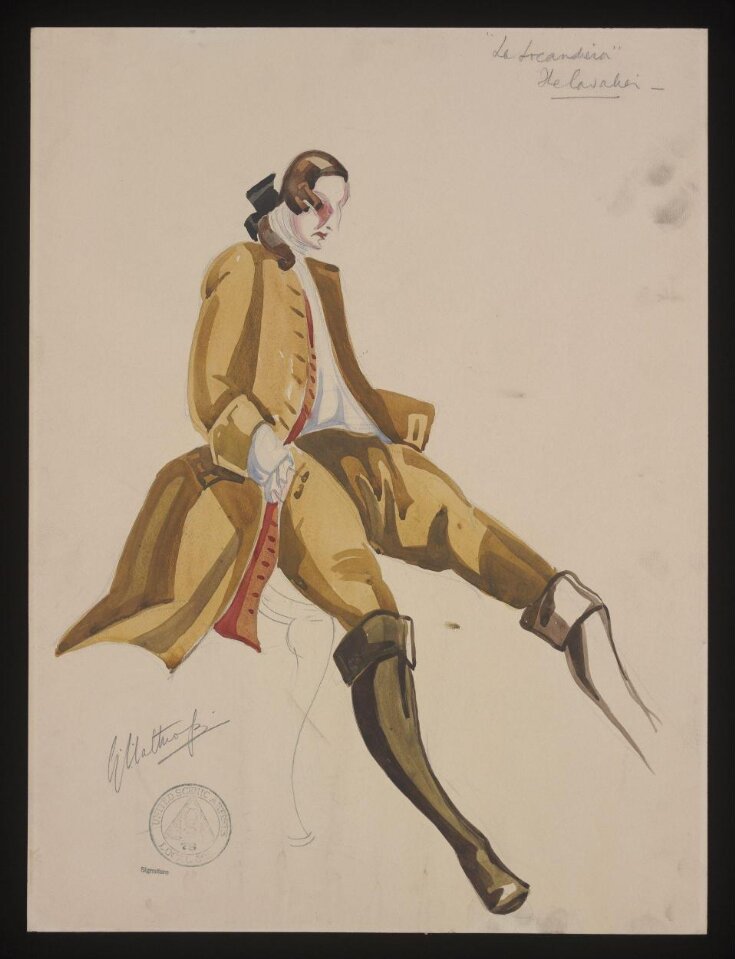 Gladys Calthrop costume design for La Locandiera top image