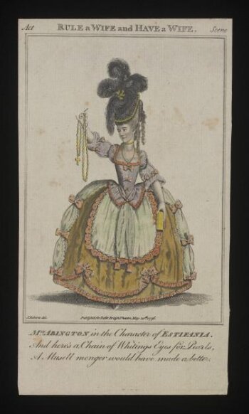 Mrs. Abington in the character of Estleania