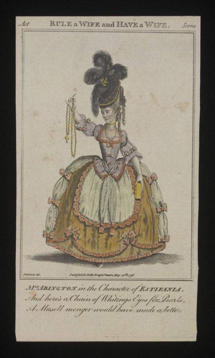 Mrs. Abington in the character of Estleania image