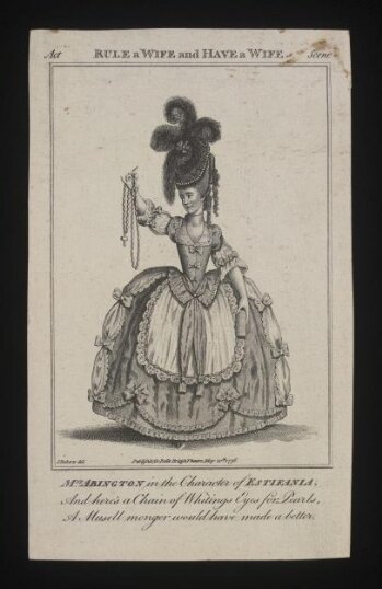 Mrs. Abington in the character of Estleania