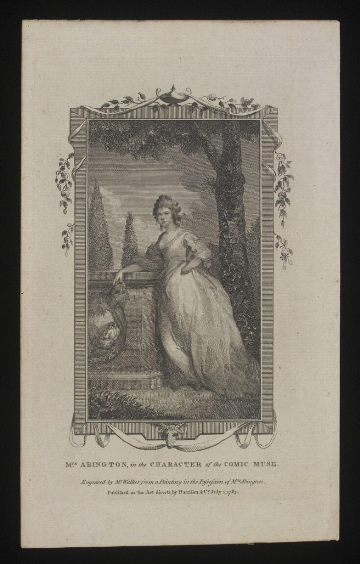 Mrs. Abington in the character of the Comic Muse image
