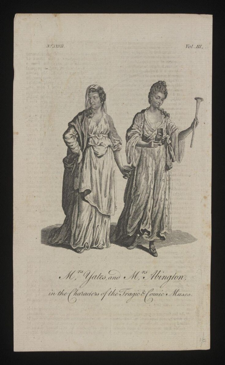 Mrs. Abington and Mrs Yates in the characters of the Tragic and Comic Muse top image