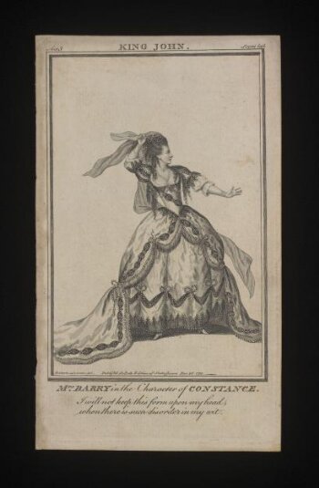 Mrs Barry in the character of Constance