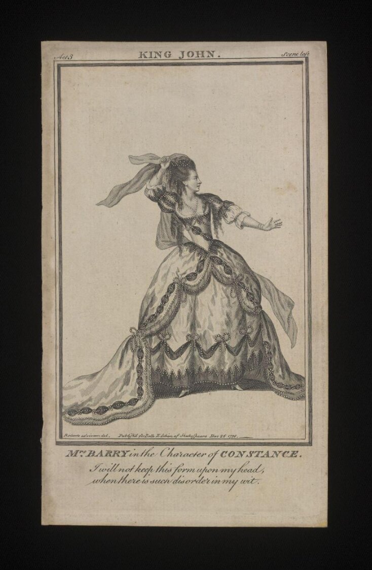 Mrs Barry in the character of Constance image