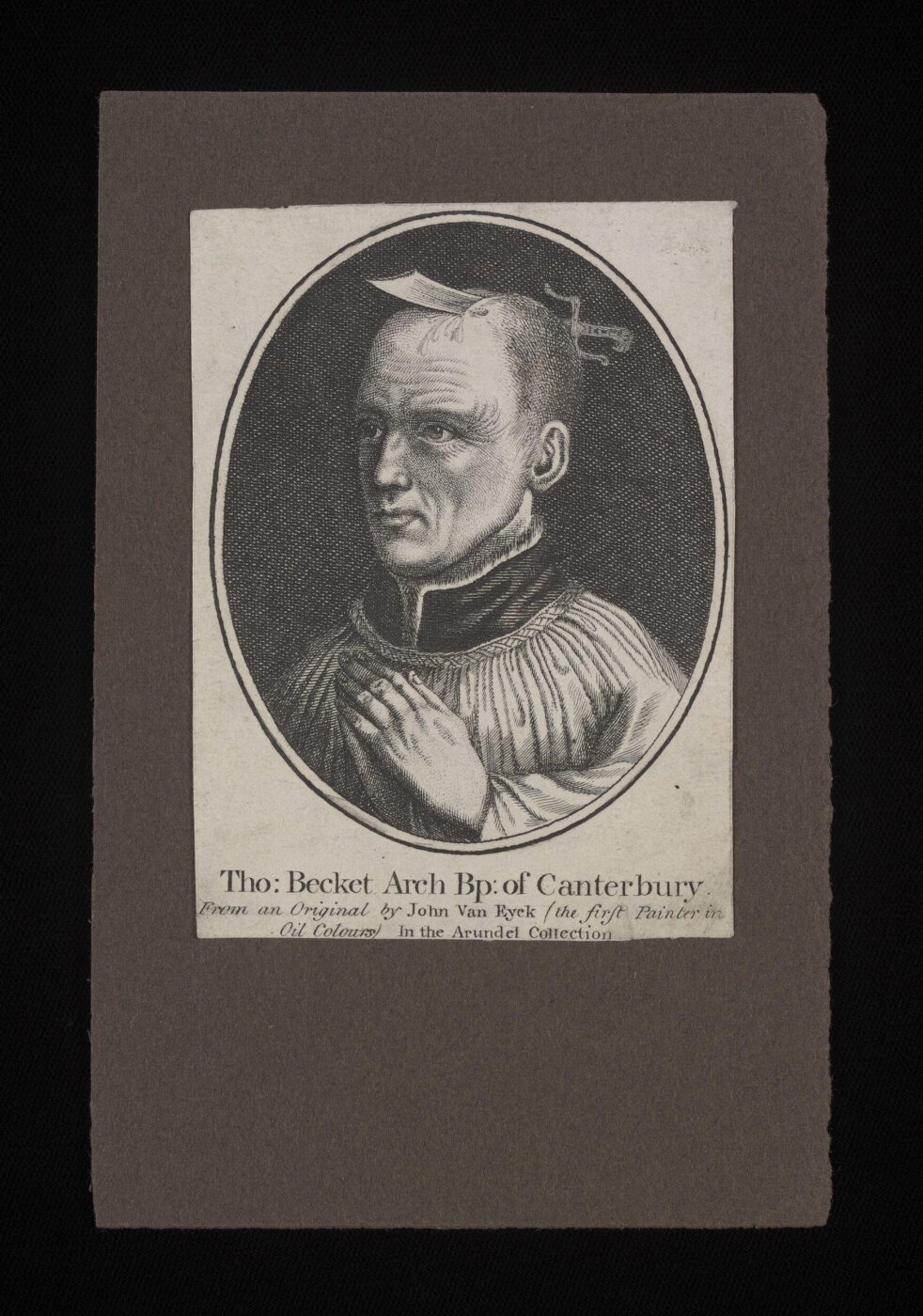Jan van Eyck, Tho: Becket Arch Bp: of Canterbury