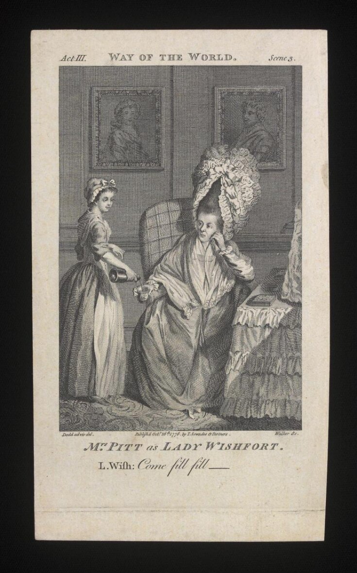 Mrs Pitt as Lady Wishfort top image
