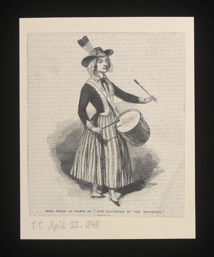 Miss Poole as Marie in <i>The Daughter of the Regiment</i> image