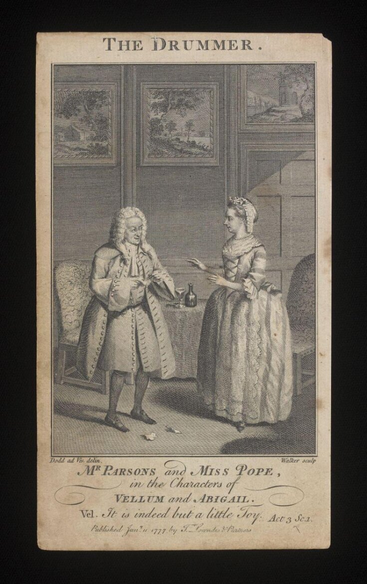 Mr Parsons and Miss Pope in the Characters of Vellum and Abigail top image