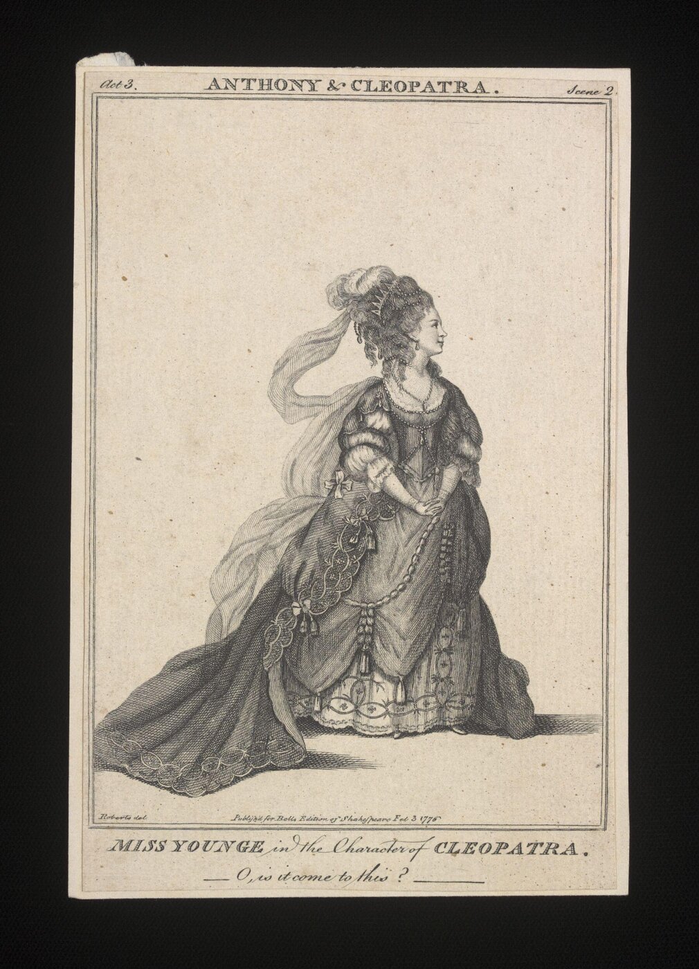 Unknown, Miss Younge in the Character of Cleopatra