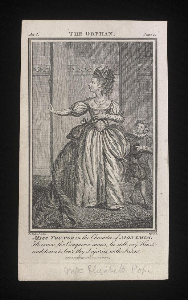 Mrs Pope in the Character of Monimia top image