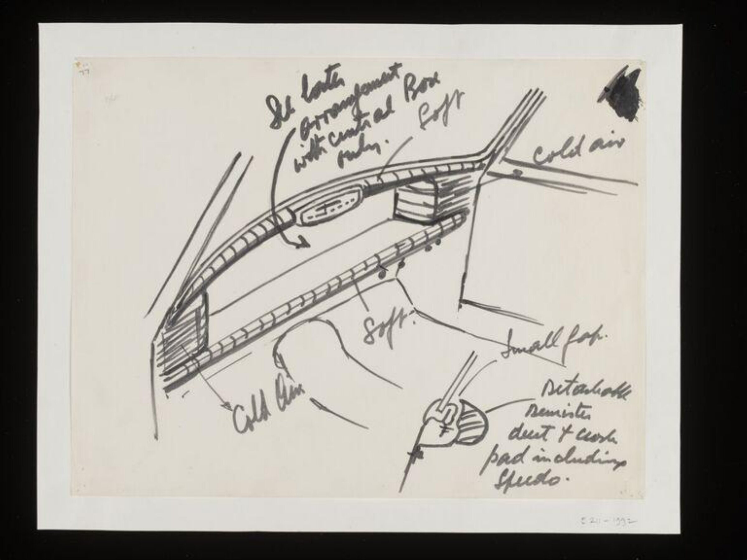 Drawing, Alec Issigonis, 1960