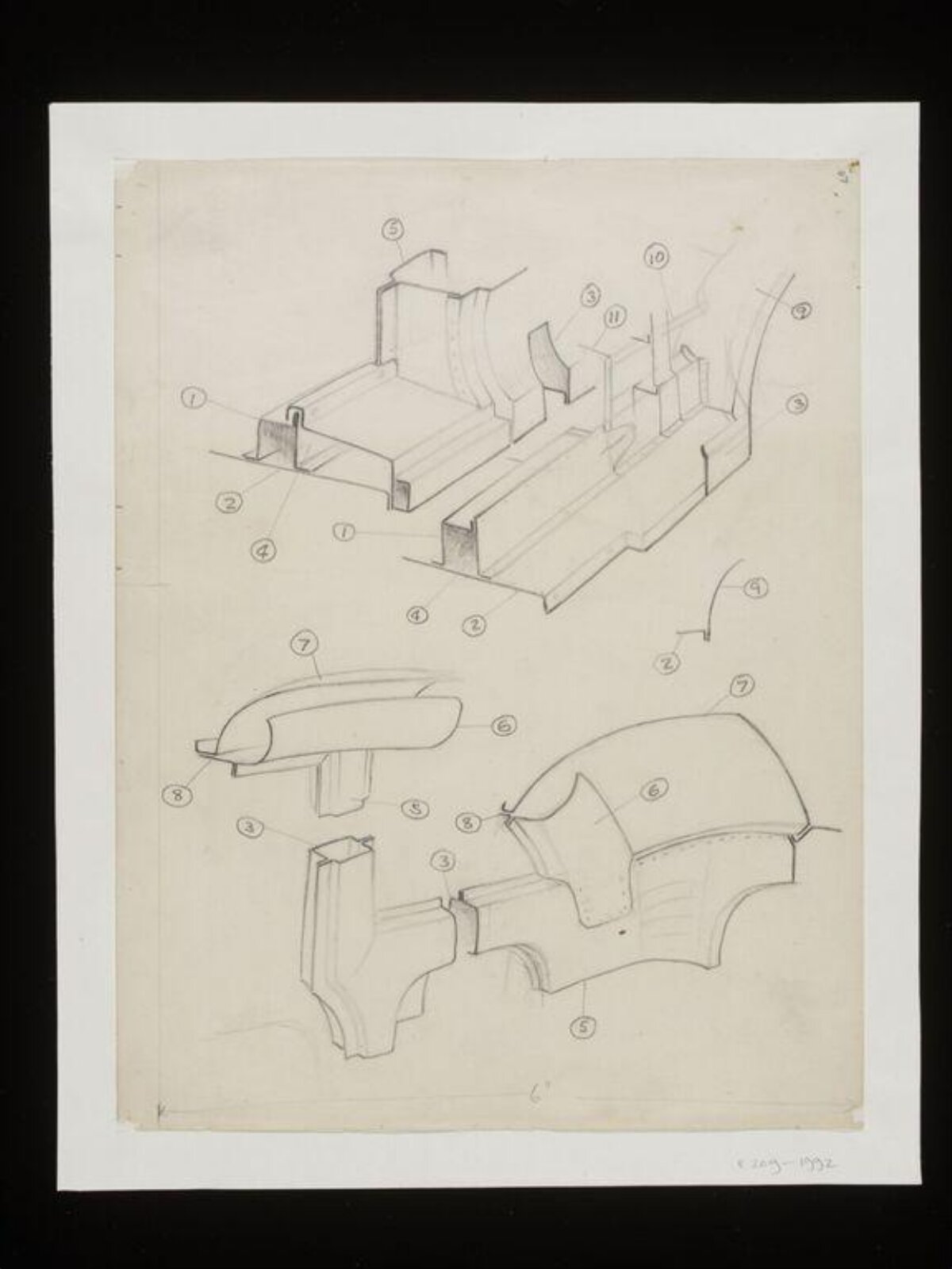 Drawing, Alec Issigonis, 1956-1970