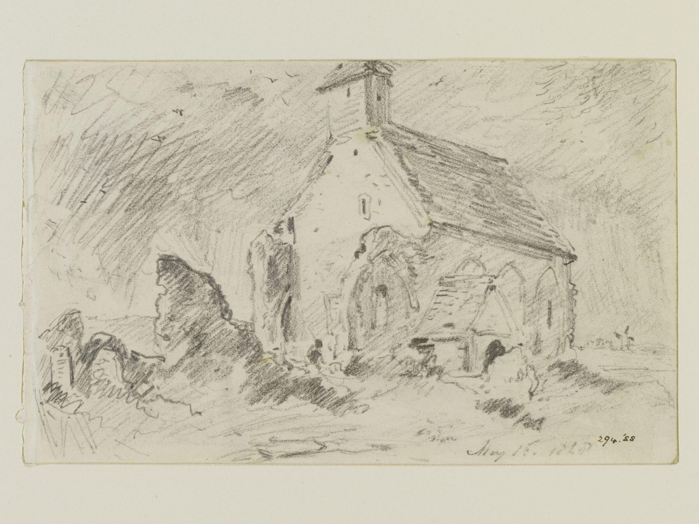 The Old Parish Church at Hove, John Constable, 16 May, 1828