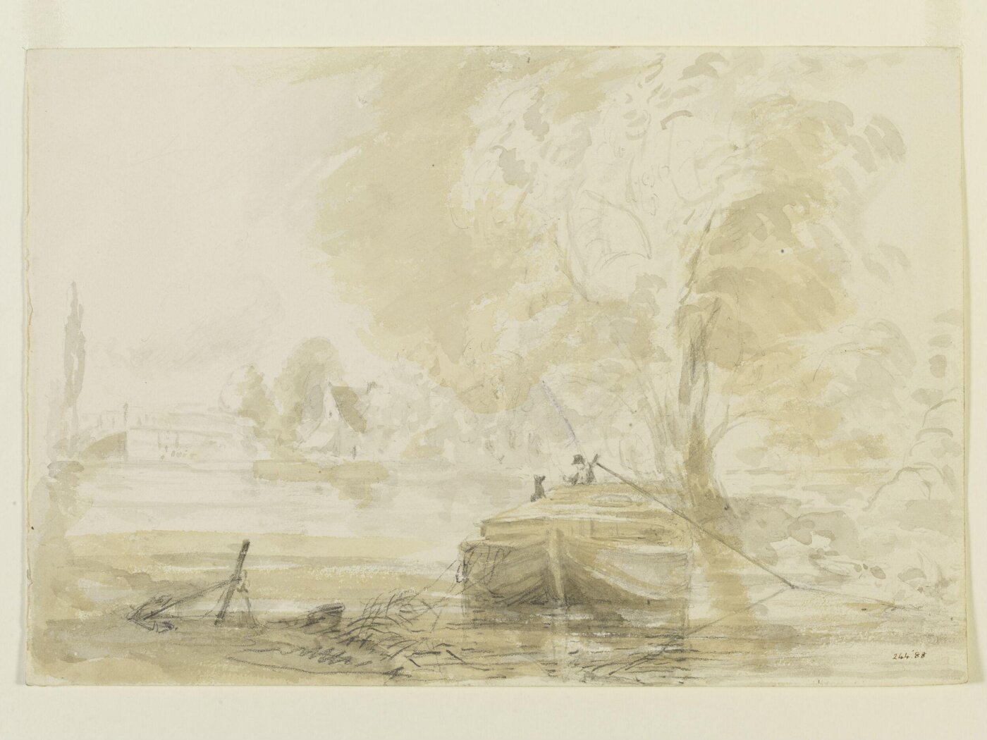 Constable, John (RA), A barge on the Stour