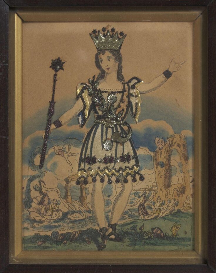 Madame Vestris as Oberon in A Midsummer Night's Dream. Framed tinsel print top image