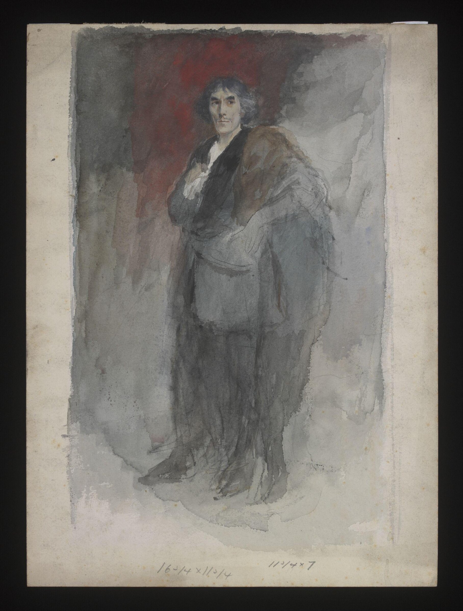 Henry Irving as Hamlet, John Bernard Partridge, ca. 1878