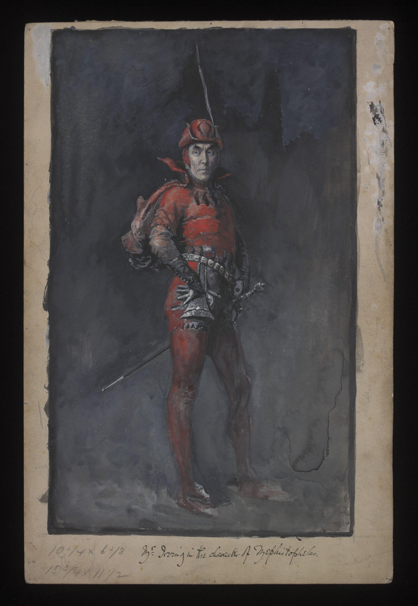 Henry Irving as Mephistopheles, John Bernard Partridge, ca.1885