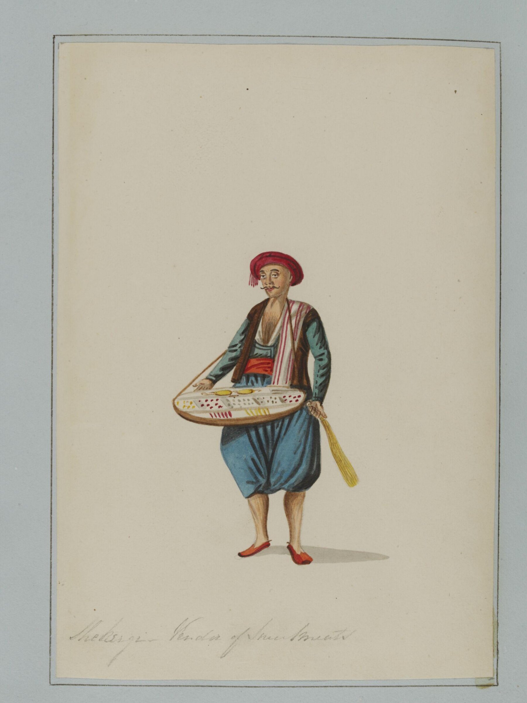 Servant bearing a present of Sweetmeats on Festival occasions -, Charles Frederick Brockdorff, ca. 1830 to 1835