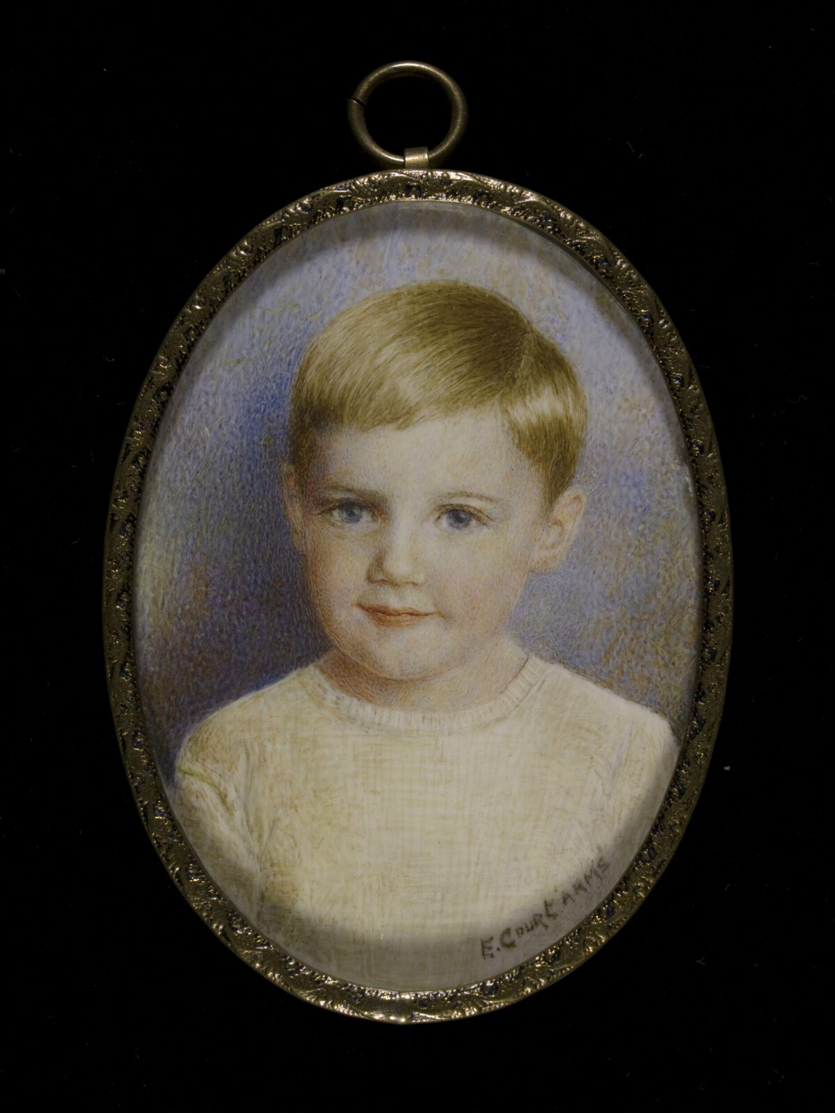 Douglas Legget, aged three, Ethol Court, ca. 1953