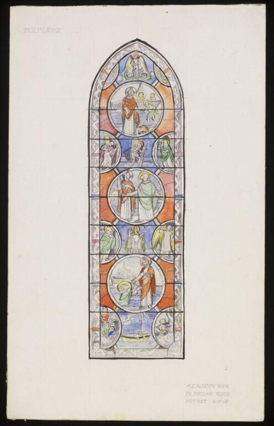 Design for a window (ca.1950) by William T. Aldrich