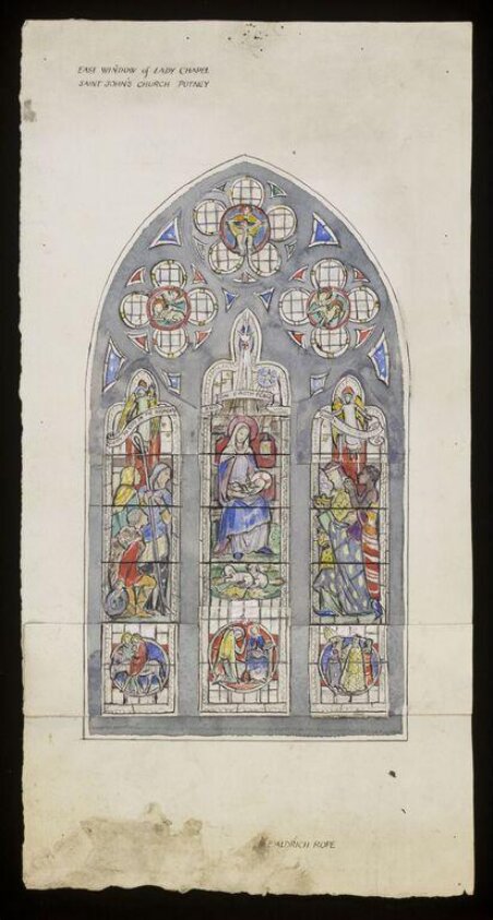 Design for a 3-light window (ca.1950) by William T. Aldrich