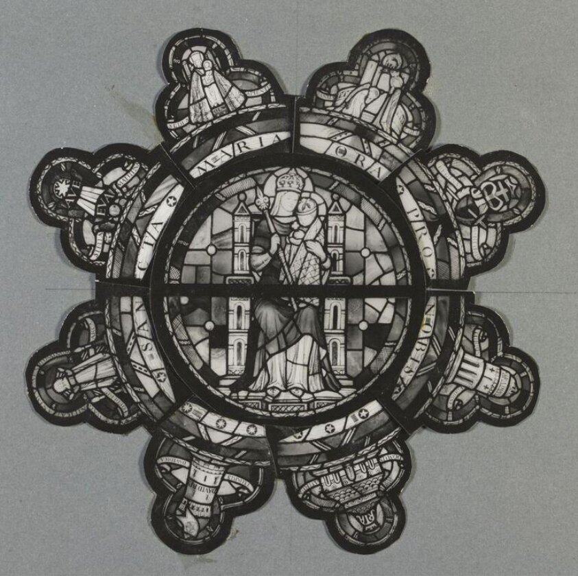 Photograph of part of east window, St.Peter's Church, London (1949) by William T. Aldrich