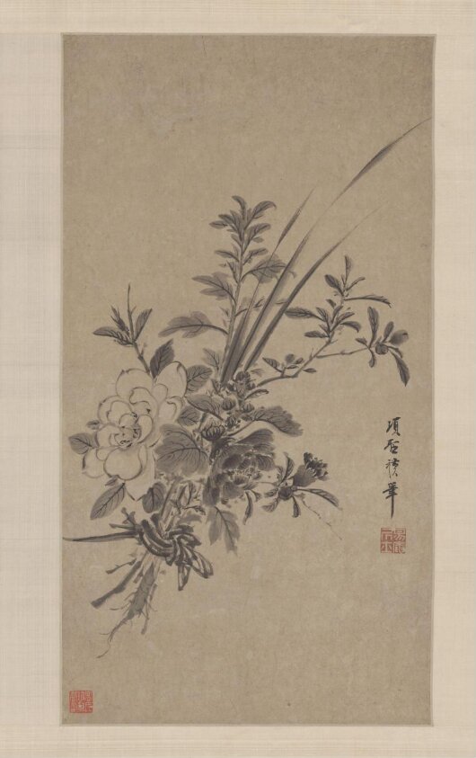 Bunch of Flowers With Calamus (1597-1658) by Xiang Shengmo