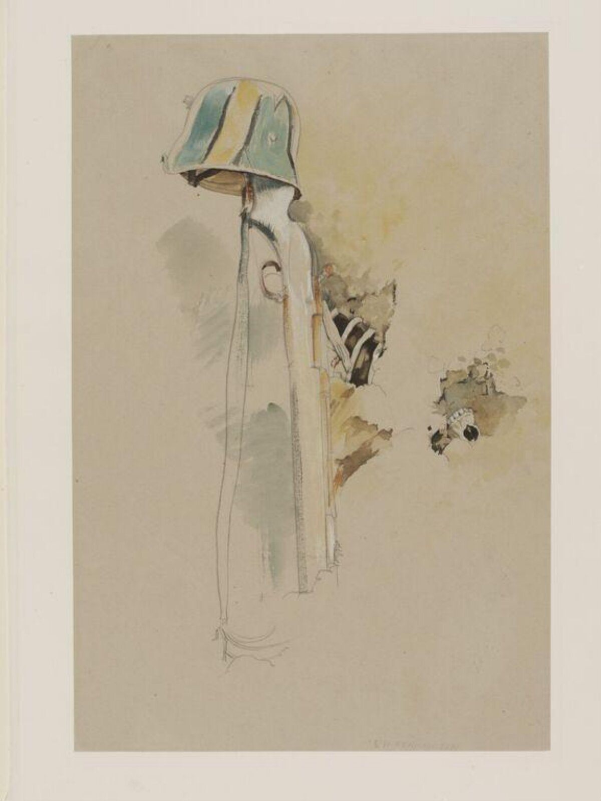 At Villars - Pluich, Eric Kennington, 1919