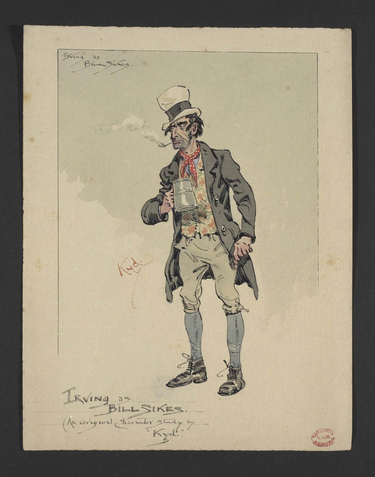 Drawing, Joseph Clayton 'Kyd' Clarke, ca.1868