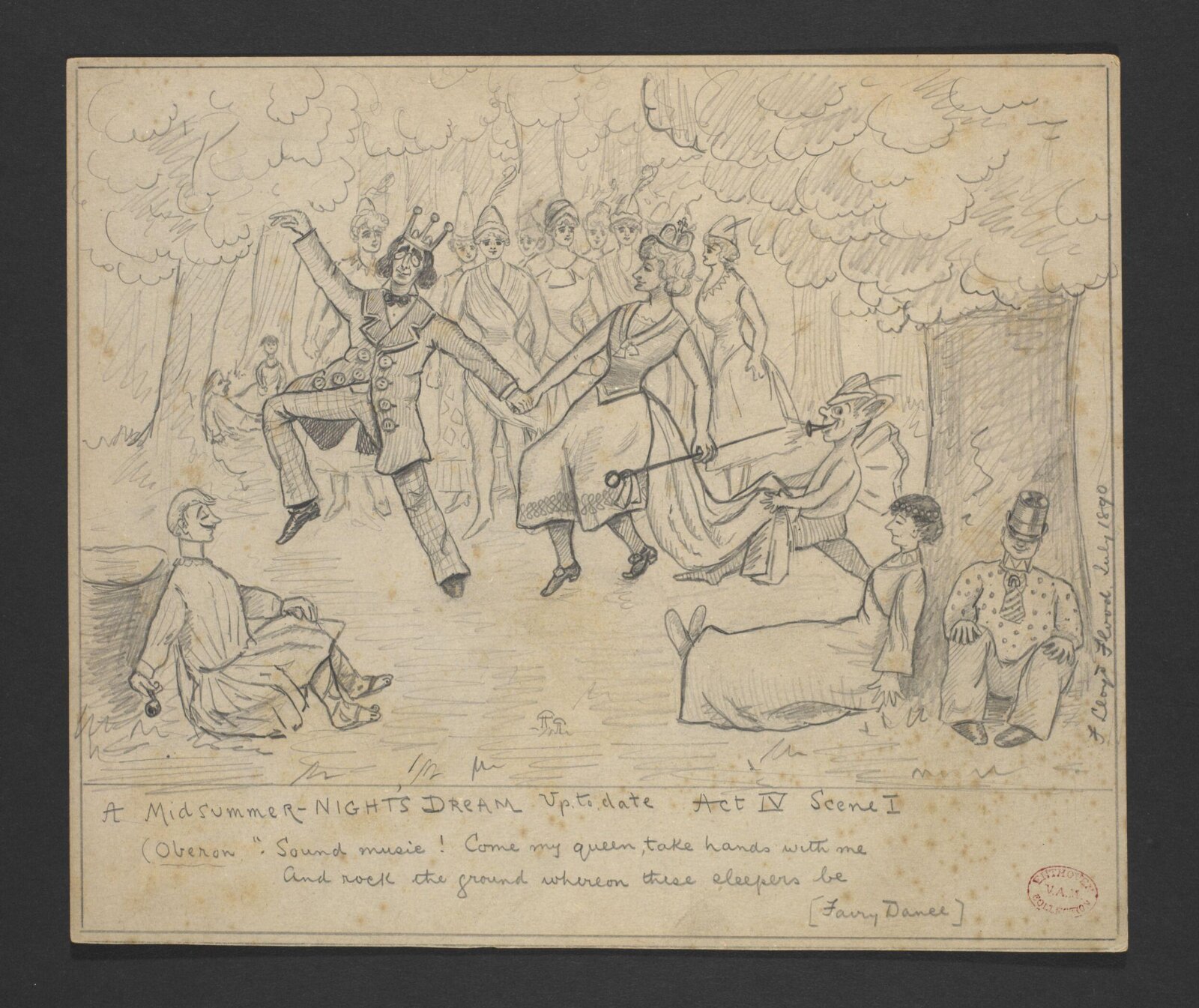 Drawing, F. Lloyd Flood, 1890