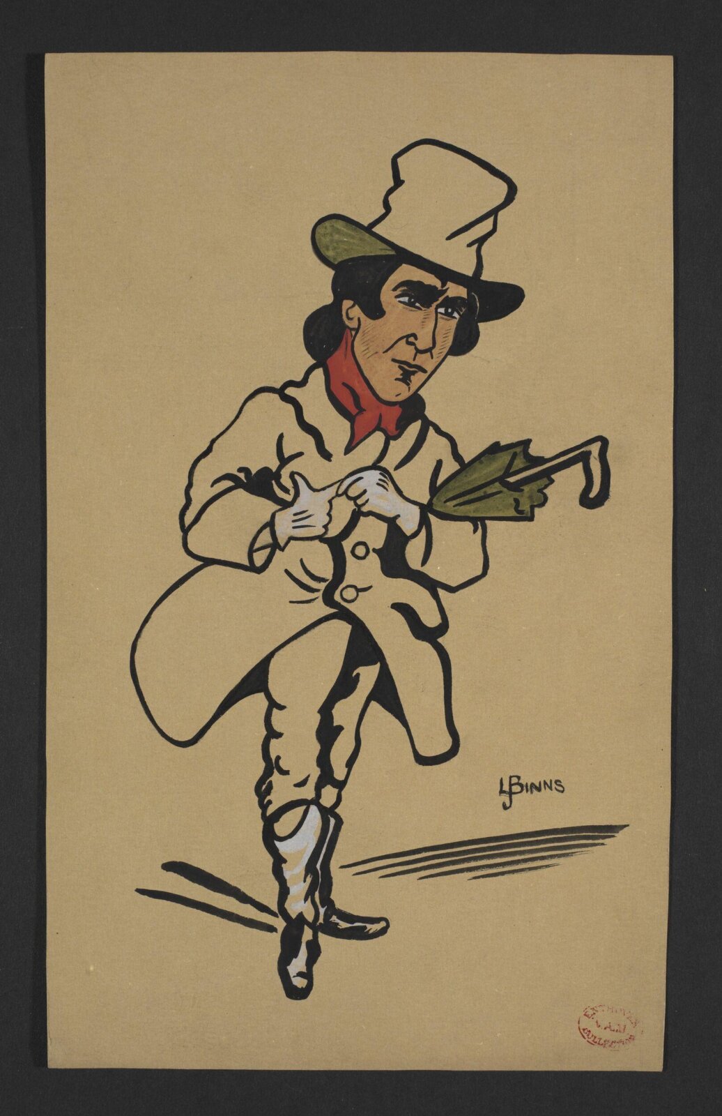 Drawing, L.J. Binns, ca.1883