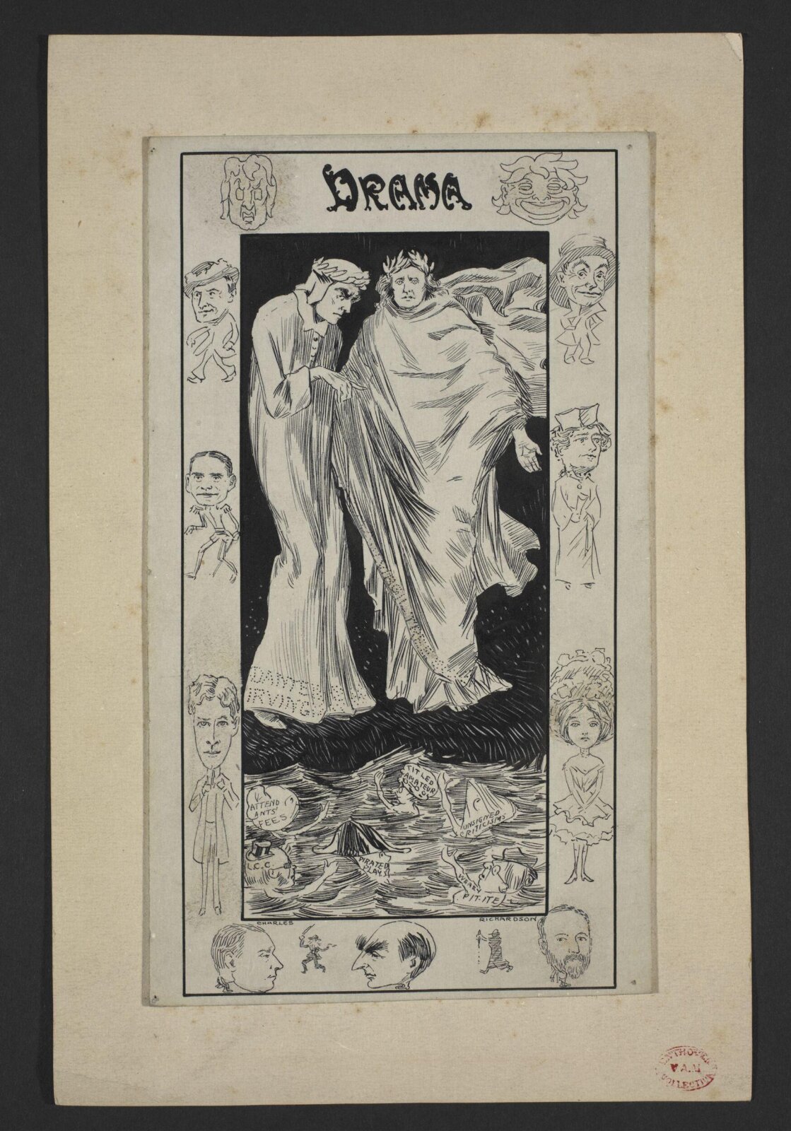 Drawing, Charles Richardson, ca. 1890