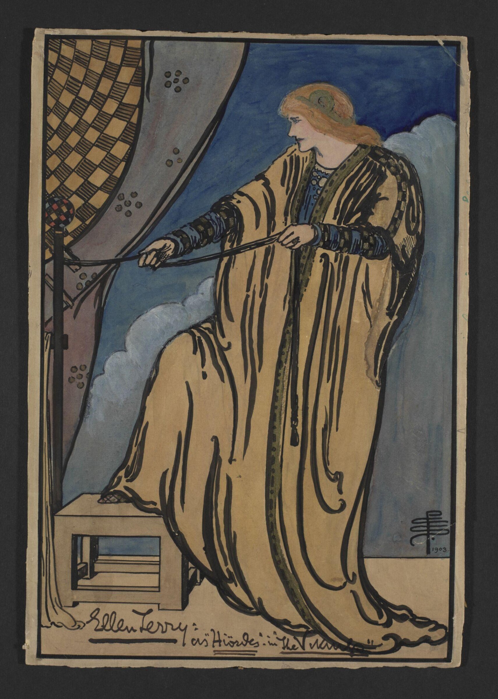Drawing, Pamela Colman Smith, 1903