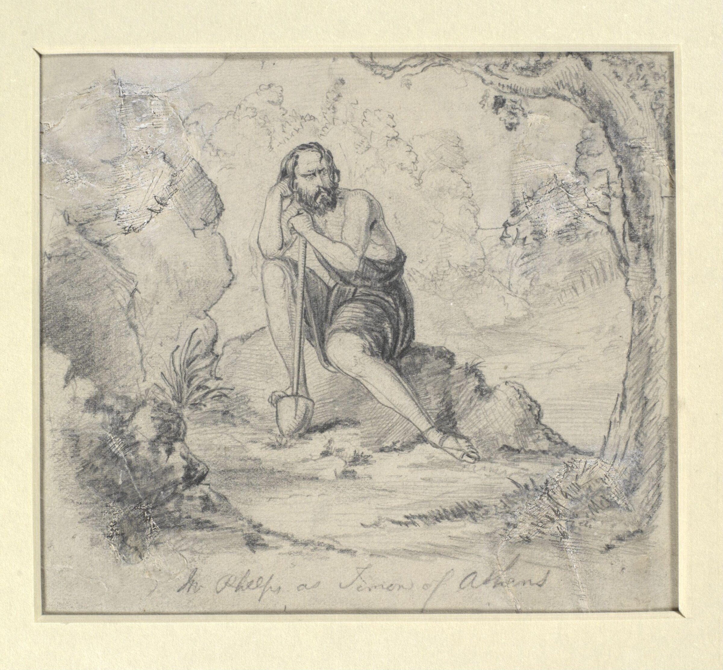 Mr. Phelps as Timon of Athens, Frederick Barnard, ca.1851