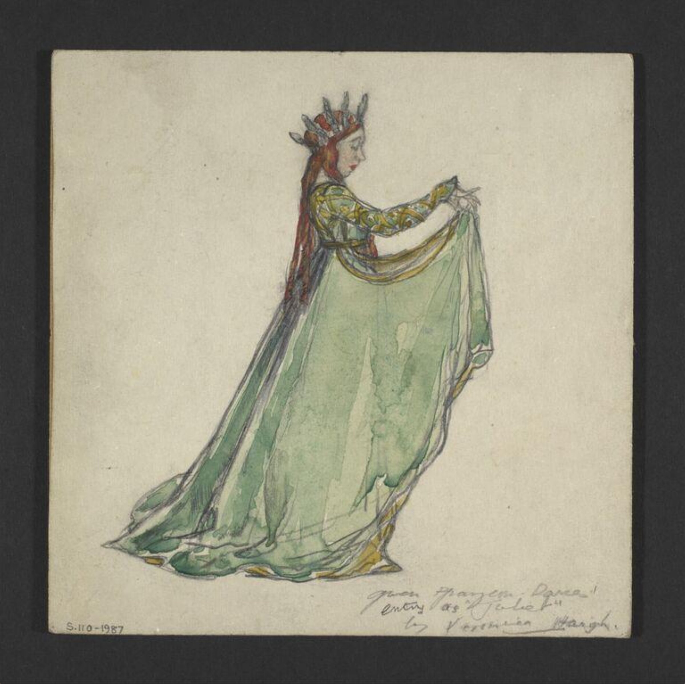 Gwen Ffrangcon-Davies' entry as Juliet, Veronica Haigh, 1924