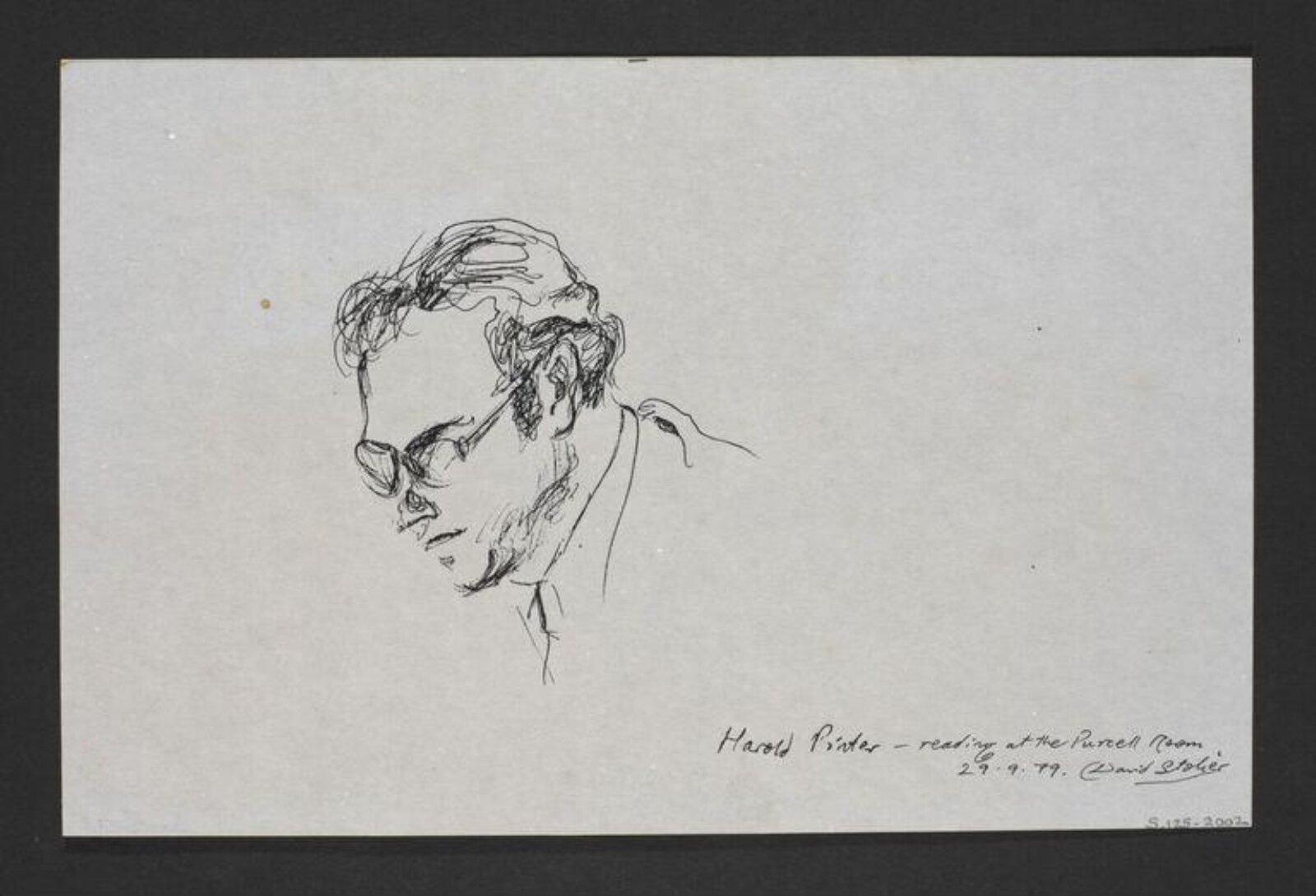 Harold Pinter, David Stolier, 29th September 1979